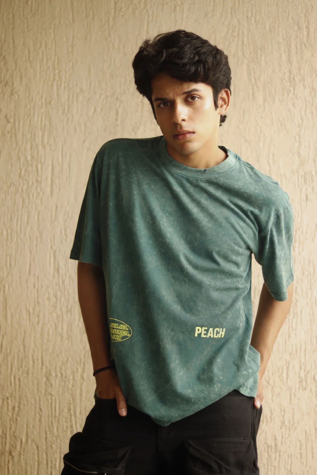 Olive Hue Washed Oversized Tshirt