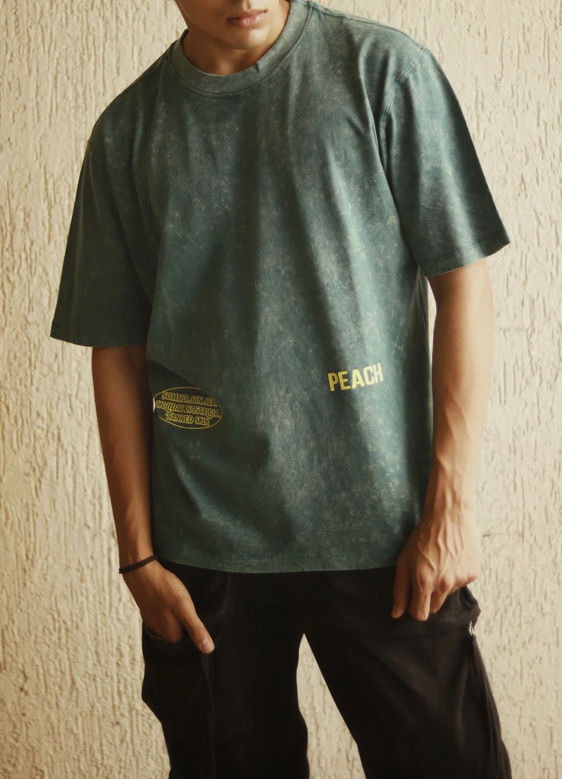 Olive Hue Washed Oversized Tshirt