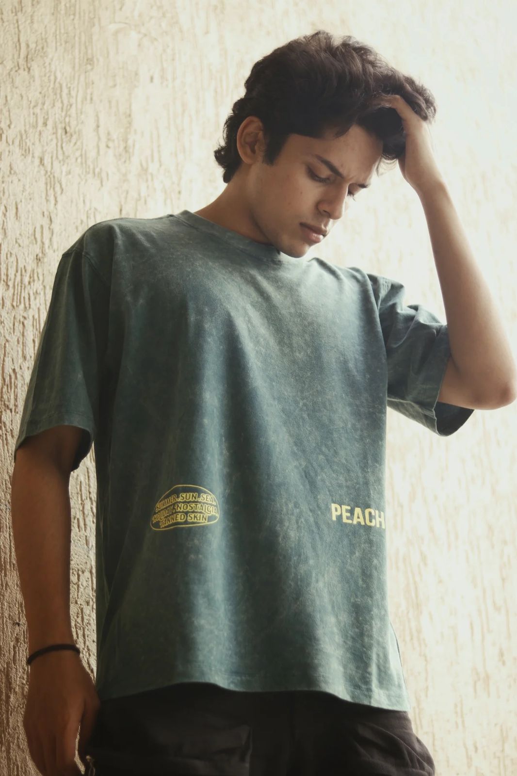 Olive Hue Washed Oversized Tshirt