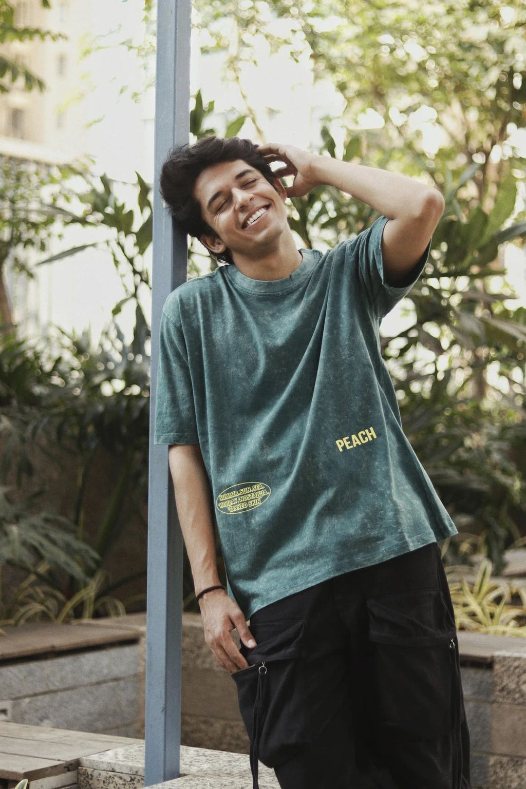 Olive Hue Washed Oversized Tshirt