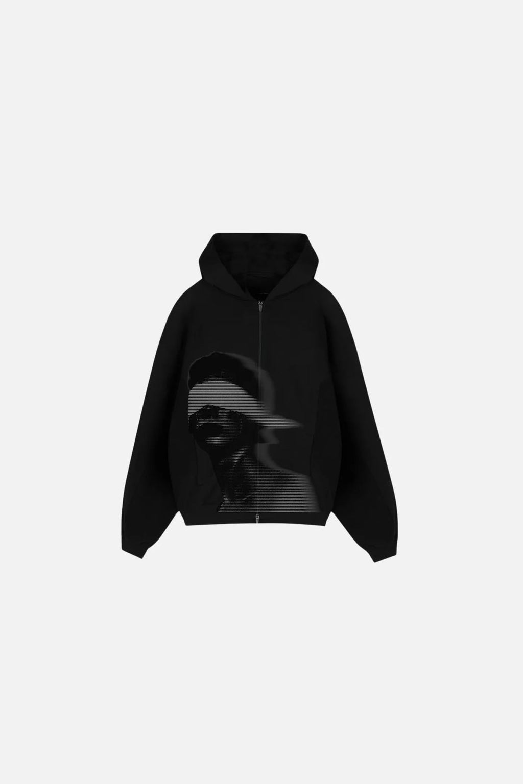 Delusion Black Zipper Hoodie