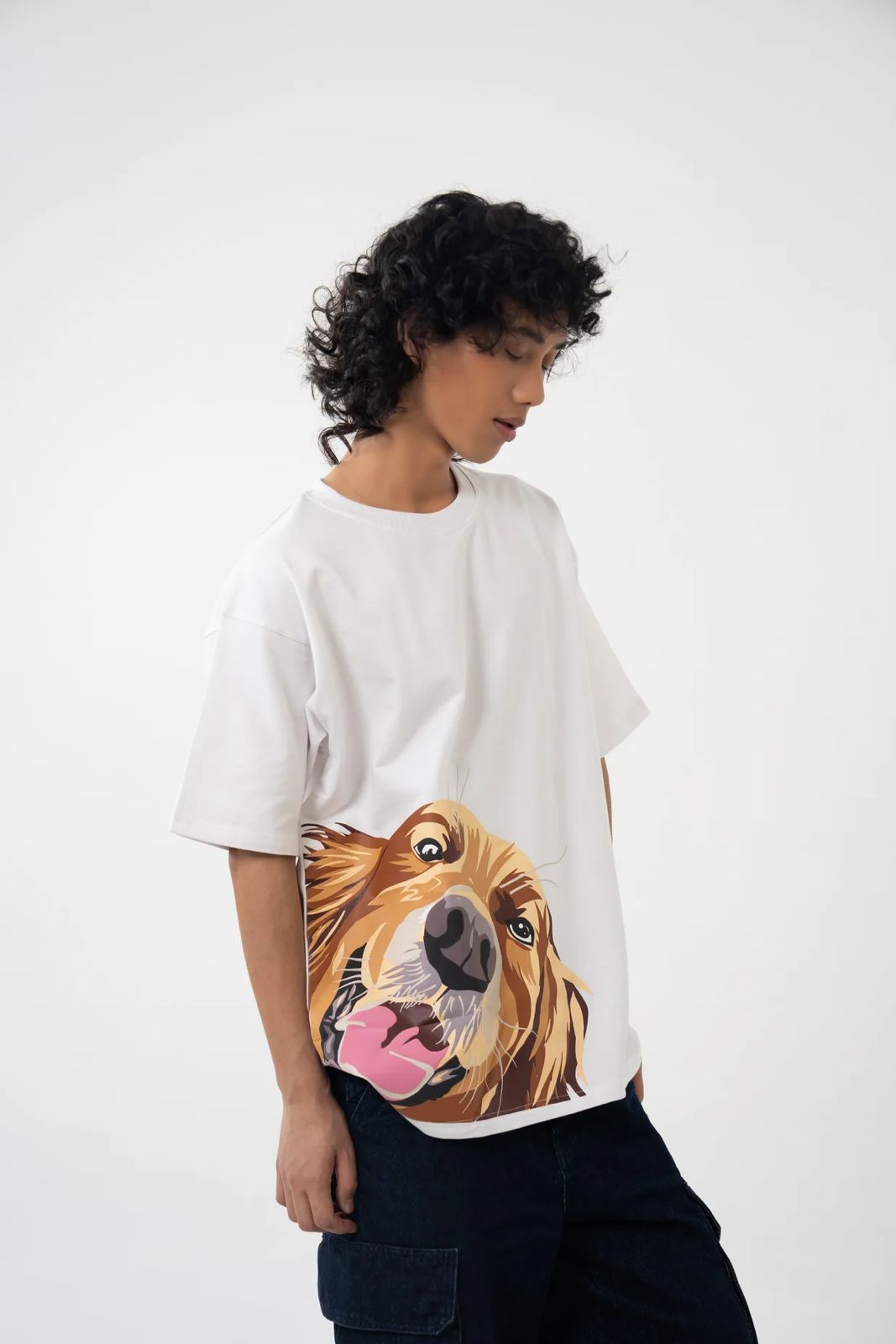 Golden Hearted Oversized Tshirt