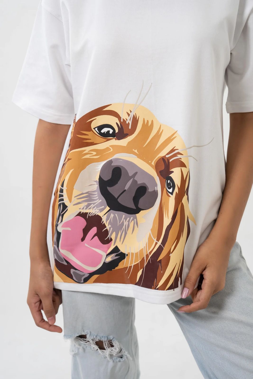 Golden Hearted Oversized Tshirt